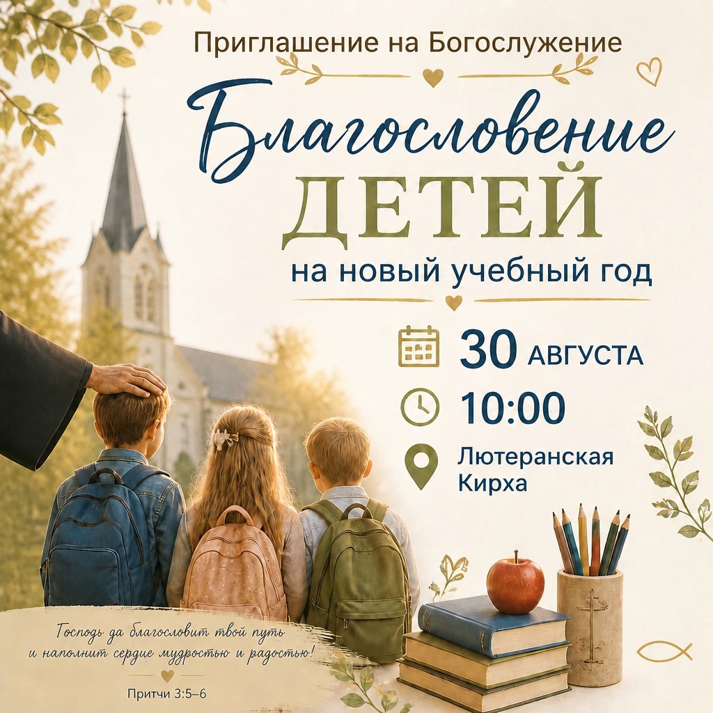 Благословение на новый учебный год